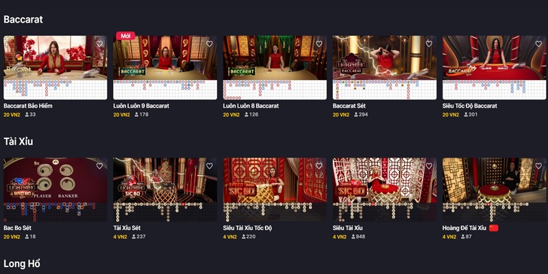 Sảnh Casino 78WIN có gì?