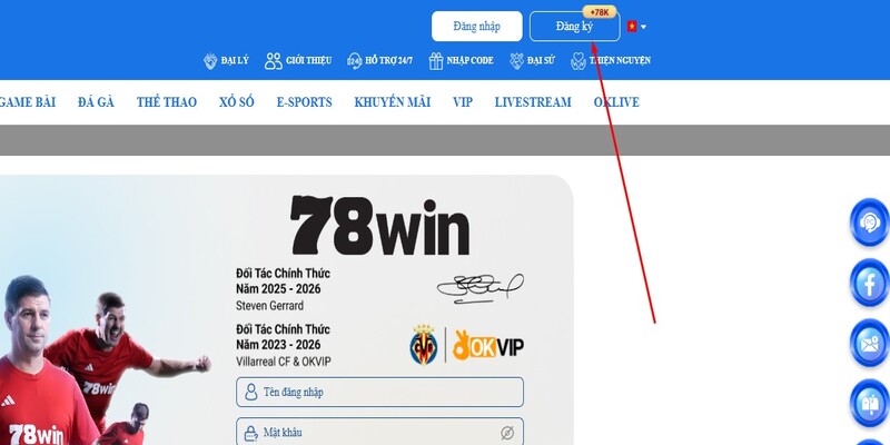 Hướng dẫn 78WIN - Cách đăng ký tài khoản nhanh