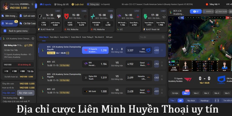 78WIN - Địa chỉ cược Liên Minh Huyền Thoại uy tín